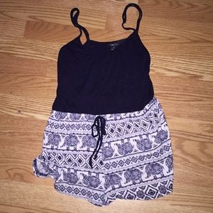 Navy blue romper